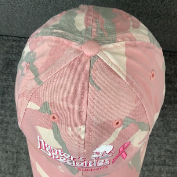 Hunter's Specialties Supports Breast Cancer Baseball Hat Women's OSFA Pink Camo - Picture 5 of 14